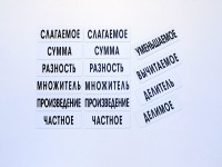 Набор магнитных карточек "Компоненты арифметических действий" - fgospostavki.ru - Грозный