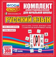 Динамические раздаточные пособия. Русский язык (комплект демонстрационных материалов). Касса букв, слогов, звуковых схем с набором интерактивных таблиц. - fgospostavki.ru - Грозный