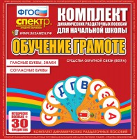 Динамические раздаточные пособия. Обучение грамоте (веера). Гласные буквы, знаки, согласные буквы. - fgospostavki.ru - Грозный
