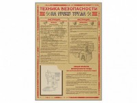 Стенд-уголок "Техника безопасности на уроках труда" - fgospostavki.ru - Грозный