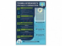 Стенд-уголок "Техника безопасности при работе на компьютере в общеобразовательных учреждениях" - fgospostavki.ru - Грозный