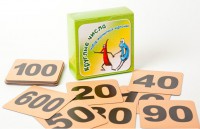 Набор магнитных карточек "Круглые числа" (фон оранжевый) - fgospostavki.ru - Грозный