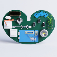 Бизиборд «Зеленое сердце» - fgospostavki.ru - Грозный