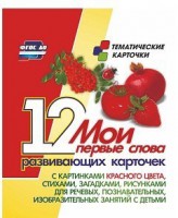 Тематические карточки "Мои первые слова" (красный цвет) - fgospostavki.ru - Грозный