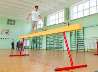 Бревно гимнастическое напольное постоянной высоты (700 мм) (5 м) - fgospostavki.ru - Грозный