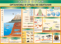 Таблица "Организмы и среды их обитания" (100х140 сантиметров, винил) - fgospostavki.ru - Грозный