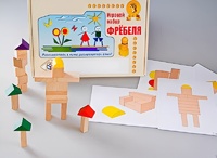 Игровой набор Фребеля "Конструктор деревянный без соединений-3" (Серия "Эксперимент") - fgospostavki.ru - Грозный