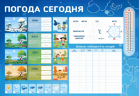 Стенд-уголок маркерный "Погода сегодня" - fgospostavki.ru - Грозный