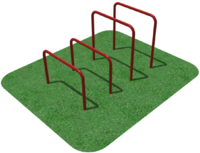 Упоры для отжимания цельносварные, разноуровневые  - fgospostavki.ru - Грозный