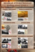 Стенд "Великая отечественная война (битвы)" - fgospostavki.ru - Грозный