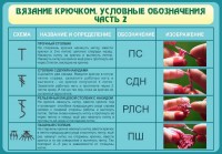 Стенд "Вязание крючком. Условные обозначения. Часть 2" - fgospostavki.ru - Грозный