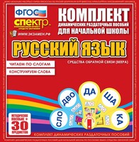 Динамические раздаточные пособия. Русский язык (веера). Читаем по слогам (слоги из двух букв). Конструируем слова (слоги из двух и трех букв). - fgospostavki.ru - Грозный