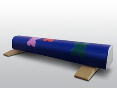 Бревно гимнастическое круглое напольное мягкое с аппликацией (2 метра, с опорами) - fgospostavki.ru - Грозный