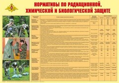 Плакат "Нормативы по радиационной, химической и биологической защите" - fgospostavki.ru - Грозный