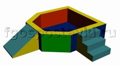 Сухой бассейн "Крепость" 1,5х1,2 метра - fgospostavki.ru - Грозный