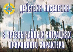 Комплект плакатов "Действия населения в ЧС природного характера" - fgospostavki.ru - Грозный
