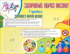 Стенд "Здоровый образ жизни" - fgospostavki.ru - Грозный