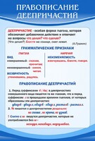 Стенд "Правописание деепричастий" - fgospostavki.ru - Грозный