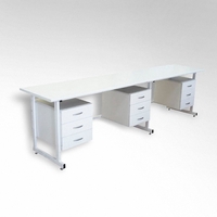 Стол 3-х тумбовый для лабораторных работ 2500*600*850 ЛДСП - fgospostavki.ru - Грозный