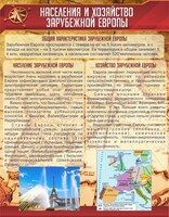 Стенд "Населения и хозяйство Зарубежной Европы" - fgospostavki.ru - Грозный