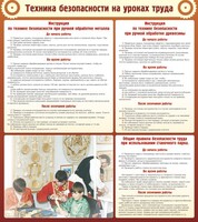 Стенд "Техника безопасности на уроках труда" - fgospostavki.ru - Грозный