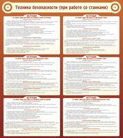 Стенд "Техника безопасности (при работе со станком)" - fgospostavki.ru - Грозный