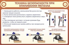 Стенд "Техника безопасности при опиливании металла" - fgospostavki.ru - Грозный