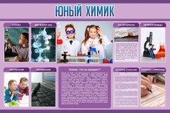 Стенд "Юный химик" Вариант 2 - fgospostavki.ru - Грозный