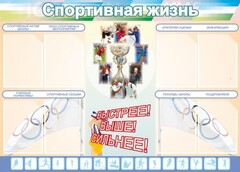 Стенд "Спортивная жизнь" Вариант 2 - fgospostavki.ru - Грозный