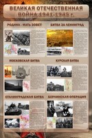 Стенд "Великая отечественная война (битвы)" - fgospostavki.ru - Грозный