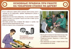 Стенд "Основные правила при работе на токарном станке по дереву" - fgospostavki.ru - Грозный