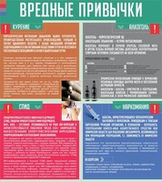 Стенд "Вредные привычки" - fgospostavki.ru - Грозный