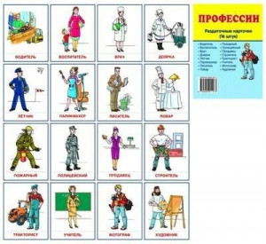 Раздаточные карточки "Профессии" - fgospostavki.ru - Грозный