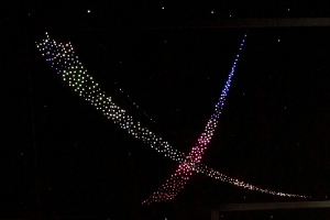 Потолок "Звездное небо с анимационным фибероптическим эффектом метеориты" - fgospostavki.ru - Грозный