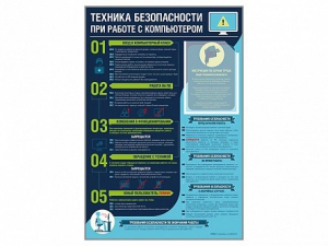Стенд-уголок "Техника безопасности при работе на компьютере в общеобразовательных учреждениях" - fgospostavki.ru - Грозный