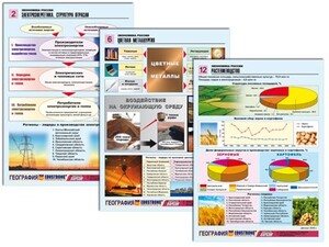 Комплект таблиц по географии "Экономика России" раздаточные (цветные, ламинированные, А4, 16 штук) - fgospostavki.ru - Грозный