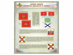 Стенд "Боевое знамя. Символы доблести и славы" - fgospostavki.ru - Грозный