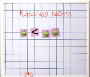 Магнитно-маркерная доска "Клетка" (86 см х 75 см) - fgospostavki.ru - Грозный