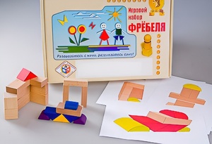 Игровой набор Фребеля "Конструктор деревянный без соединений-2" (Серия "Эксперимент") - fgospostavki.ru - Грозный