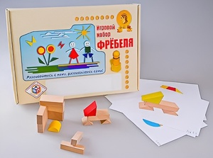Игровой набор Фребеля "Конструктор деревянный без соединений-1" (Серия "Эксперимент") - fgospostavki.ru - Грозный