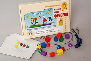 Игровой набор Фребеля "Бусы-шнуровка" (серия "Эксперимент") - fgospostavki.ru - Грозный