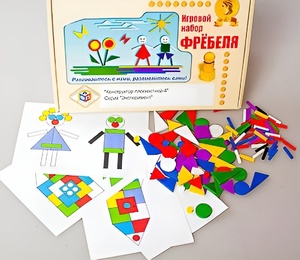 Игровой набор Фребеля "Конструктор плоскостной-4" (Серия "Эксперимент") - fgospostavki.ru - Грозный