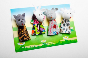 Пальчиковый театр "Волк и козлята" (4 персонажа) - fgospostavki.ru - Грозный