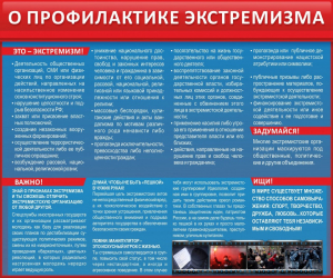 Стенд "О профилактике экстремизма" - fgospostavki.ru - Грозный