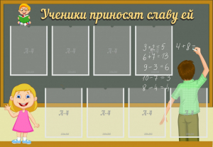 Стенд "Ученики приносят славу ей" - fgospostavki.ru - Грозный