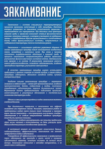 Стенд "Закаливание" - fgospostavki.ru - Грозный
