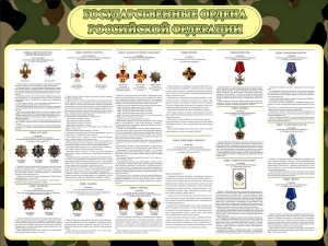Стенд "Государственные ордена РФ" - fgospostavki.ru - Грозный