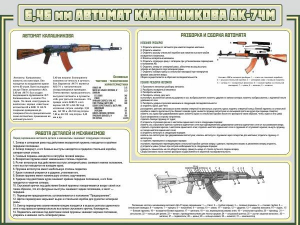 Стенд "Автомат Калашникова" - fgospostavki.ru - Грозный