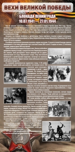 Стенд "Блокада Ленинграда" - fgospostavki.ru - Грозный