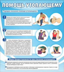 Стенд "Помощь утопающему" - fgospostavki.ru - Грозный